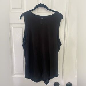 Athleta Black Breezy Tank size large